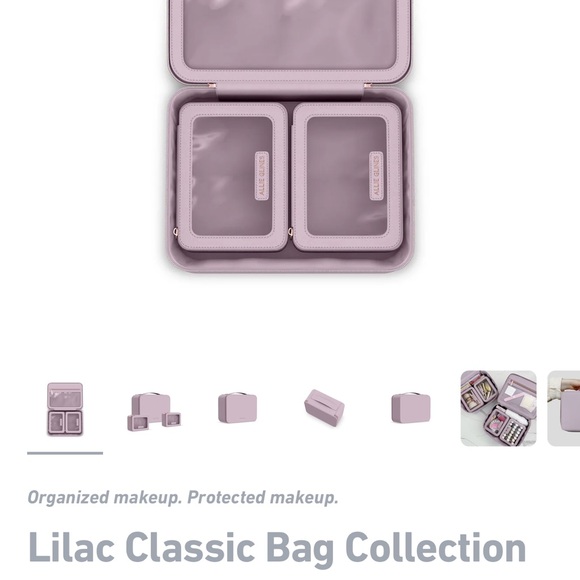 Allie Glines Lilac Makeup Bag Set - Picture 2 of 6